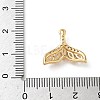 Brass Micro Pave Cubic Zirconia Pendants KK-Z136-45G-02-3