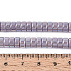 AB Color Plated Opaque Glass Beads Strands LS-GLAA-T026-3x6mm-P15-4
