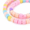Handmade Polymer Clay Beads Strands CLAY-T020-09F-3