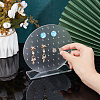 Acrylic Earring Display Stand EDIS-WH0023-01A-3