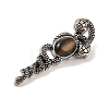 Natural Tiger Eye Pendants G-A224-03AS-09-2