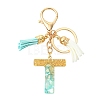 Transparent Epoxy Resin Pendant Keychains KEYC-FS00022-20-1