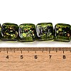 Handmade Dichroic Foil Glass Beads Strands DICH-U001-07B-4