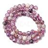 Natural Lepidolite/Purple Mica Stone Beads Strands X-G-B133-A01-6MM-5