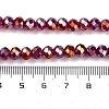Baking Electroplate Glass Beads Strands DGLA-A039-J10mm-B19-4