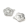 Christmas Brass Micro Pave Clear Cubic Zirconia Pendants KK-A280-03E-P-2