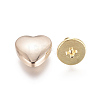 Heart Shape Alloy Decoration Screwback Stud Rivets X-PALLOY-TAC0009-35LG-1