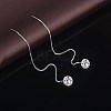 Brass Stud Earrings EJEW-BB63032-4