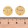 PVD Vacuum Plating 201 Stainless Steel Hollow Flat Round Links FIND-R149-03T-G-3