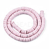 Handmade Polymer Clay Beads Strands CLAY-R089-6mm-049-3