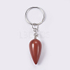 Natural Red Jasper Keychain KEYC-P041-B06-2