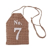 Hanging Linen Table Number Tags HJEW-WH0021-17-2