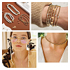 75Pcs 5 Styles Rack Plating Brass Spacer Beads KK-LP0001-07G-4
