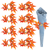 Gorgecraft 8Pcs Maple Leaf Cloth Napkin Rings AJEW-GF0005-14-1