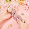 1 Skein 80% Wool 20% Acrylic Fiber Rainbow Segment Dyed Yarn OCOR-TA0003-02A-8