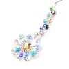 Glass Flower Hanging Suncatchers HJEW-C009-01A-3