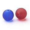 Baking Paint Transparent Glass Beads Strands X-GGB10MMY-DKM-2