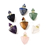 Natural Mixed Stone Perfume Bottle Pendants G-L623-10G-1