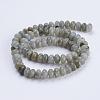 Natural Labradorite Beads Strands G-P354-01-8x5mm-2