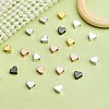 25Pcs 5 Colors Brass Solid Beads KK-SZ0001-74-4