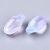Transparent Spray Painted Glass Beads GLAA-N035-013-C01-2