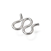 Brass M-Hook Clasps KK-CBA0DF0-14F-P-2