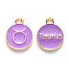 Alloy Enamel Pendants X-ENAM-S124-01B-01C-1