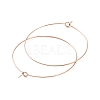 Ion Plating(IP) 316L Surgical Stainless Steel Hoop Earring Findings STAS-D164-06RG-2