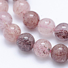 Natural Strawberry Quartz Beads Strands G-J373-16-10mm-2