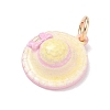 Brass Enamel Pendants KK-CBA1122-01G-06-2