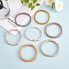 7Pcs 7 Style Handmade Polymer Clay Heishi Surfer Stretch Bracelets Set BJEW-SW00073-04-3