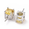 Rhodium Plated 925 Sterling Silver Peg Bails STER-D035-47P-08-3
