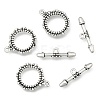 Tibetan Style Ring Toggle Clasps X-LF1496Y-2