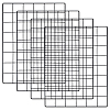 4 Bags Spray Printed Iron Mesh Wall Mounted Hanging Display Stands ODIS-WR0001-18A-1