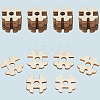 1 Set 1-Hole Wood Buttons BUTT-CY0001-16B-7
