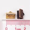 1Box 120PCS 6 Colors Iron Ribbon Crimp Ends IFIN-X0019-B-3