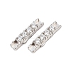 925 Sterling Silver Micro Pave Clear Cubic Zirconia Bayonet Clasps STER-C016-01A-P-1