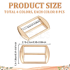 32Pcs 4 Colors Alloy Tri-Glide Adjuster Buckles FIND-GA0008-45-2