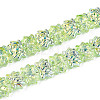Baking Paint Electroplate Transparent Glass Beads Strands EGLA-N020-04G-1