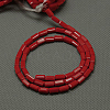 Opaque Glass Beads Strands EGLA-E008-3x6mm-09-2