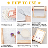 SUPERFINDINGS 3Pcs 3 Style Wooden Paper Making DIY-FH0004-03-3