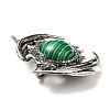 Synthetic Malachite Pendants G-B033-05AS-17-4