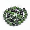 Natural Ruby in Zoisite Beads Strands X-G-R446-4mm-25-2
