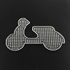 Motorcycle ABC Plastic Pegboards used for 5x5mm DIY Fuse Beads X-DIY-Q009-46-2