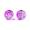 Transparent Crackle Acrylic Beads CACR-N002-05B-4