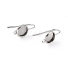 Tarnish Resistant 304 Stainless Steel Earring Hooks STAS-F271-01A-P-2