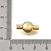 Brass Bayonet Clasps KK-P306-09G-3