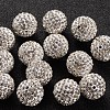 Grade A Rhinestone Pave Disco Ball Beads RB-Q104-12-1