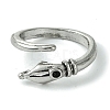 Pen Alloy Open Cuff Rings RJEW-K275-17AS-2