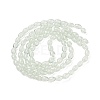 Transparent Crackle Glass Beads Strands DGLA-S085-6x8-01-2